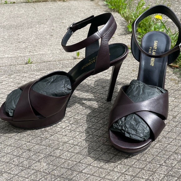 YSL heels BIANCA 85 BUT AS SAN genuine leather + original box - Picture 2 of 4